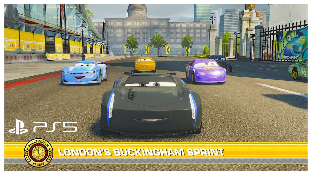 Cars 3 Driven To Win | Cruz Ramirez - Battle Race | London's Buckingham Sprint 9 Laps