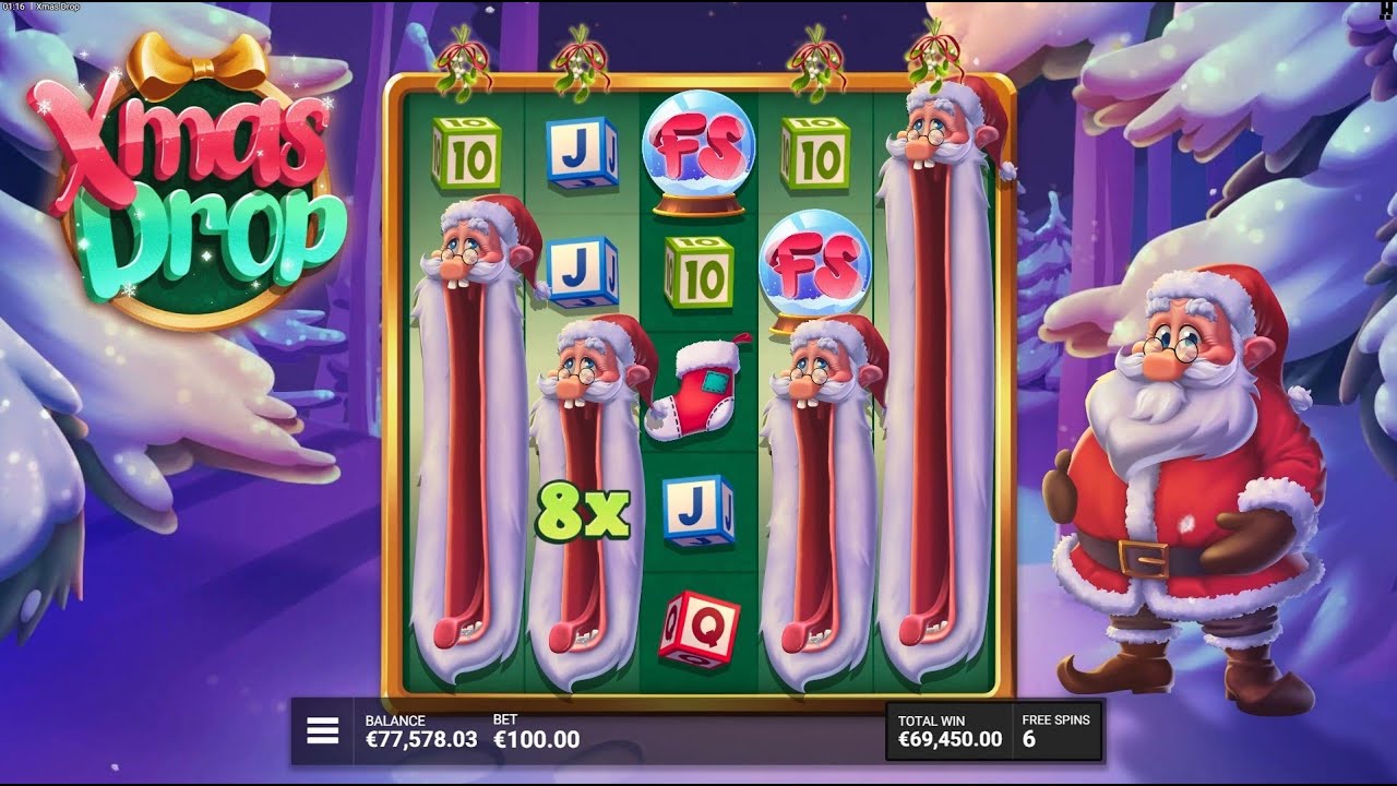 🎰 Xmas Drop Slot Bonus Game Big Win x1817 💰 Online Casino