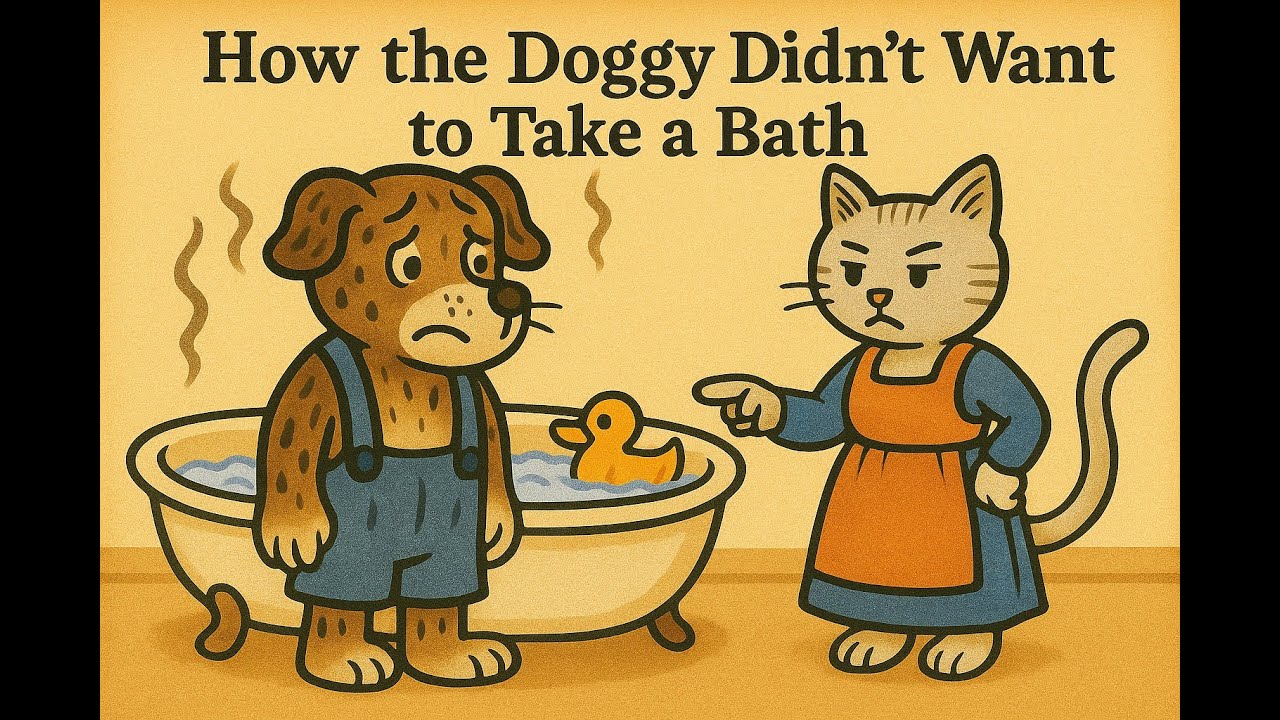 How the Doggy Didn't Want to Take a Bath - a bedtime story