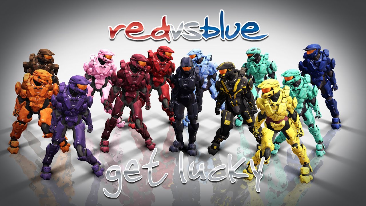 [MMD] Red vs. Blue - Get Lucky