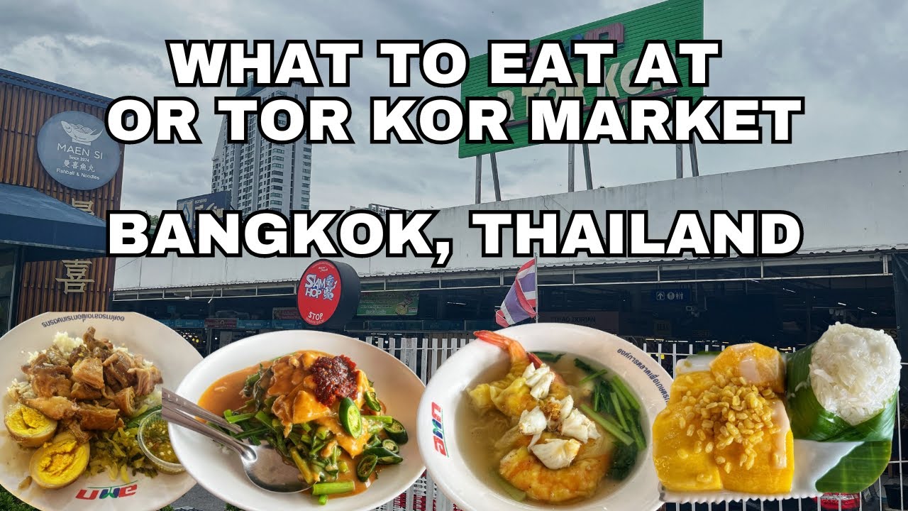 What to eat at Or Tor Kor Market │📍 The Bangkok, Thailand Farmer's Market