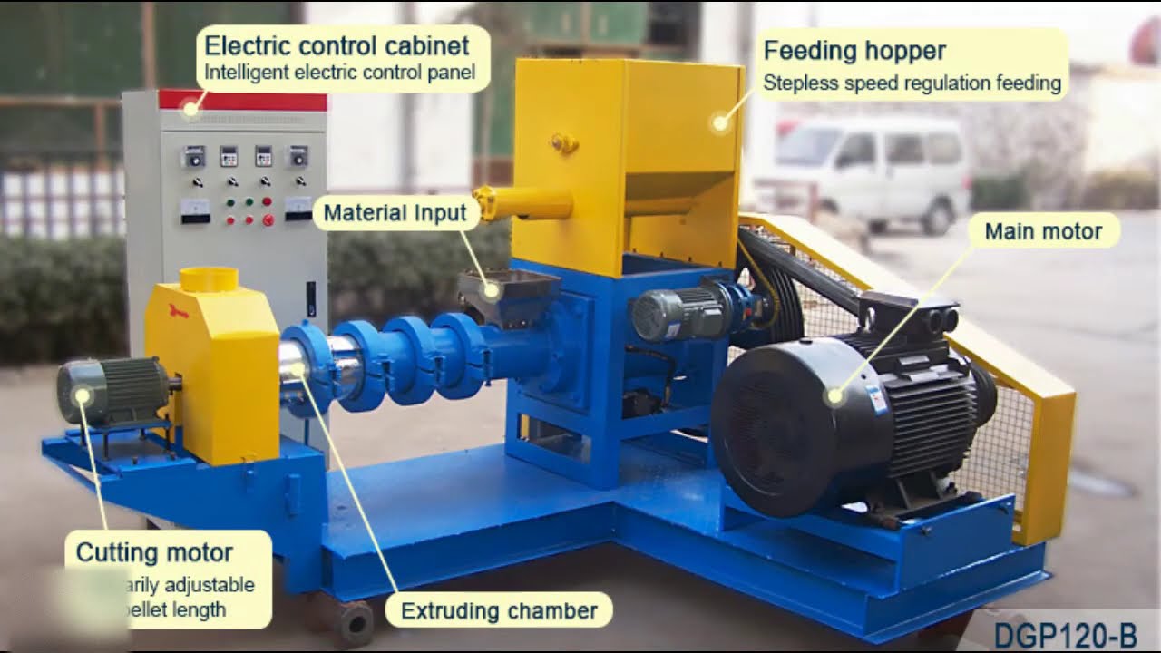 Floating fish food extruder (fish feed pellet press machine for sale )