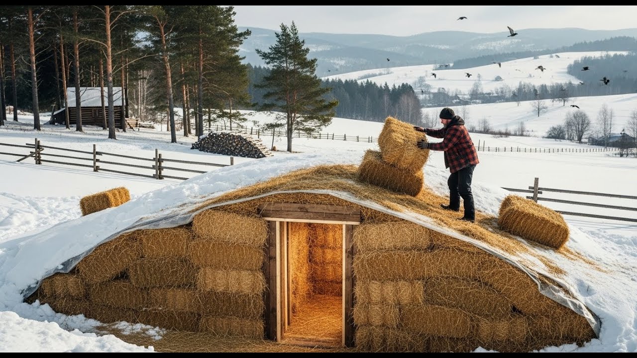 Everyone Called His Hay Insulated Dugout Insane, Until It Held 62 Degrees More Heat Than Any Cabin