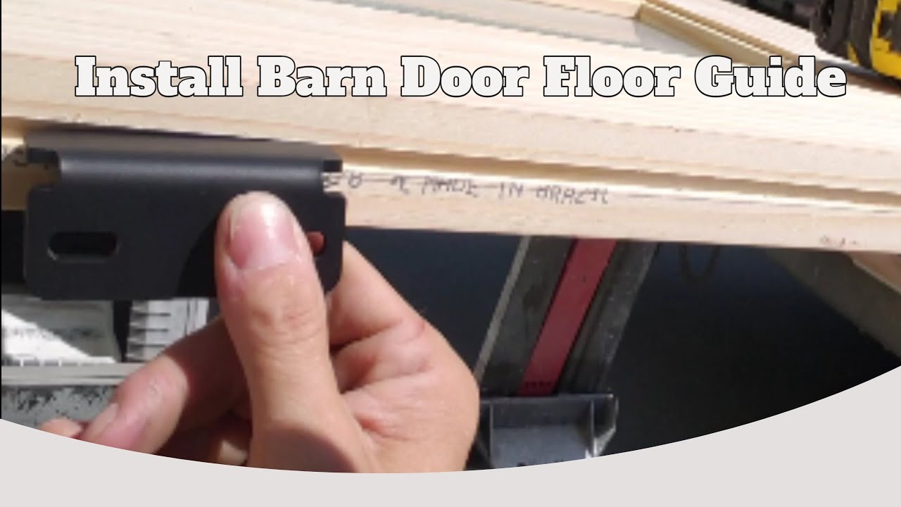 How to cut track guide in barn door