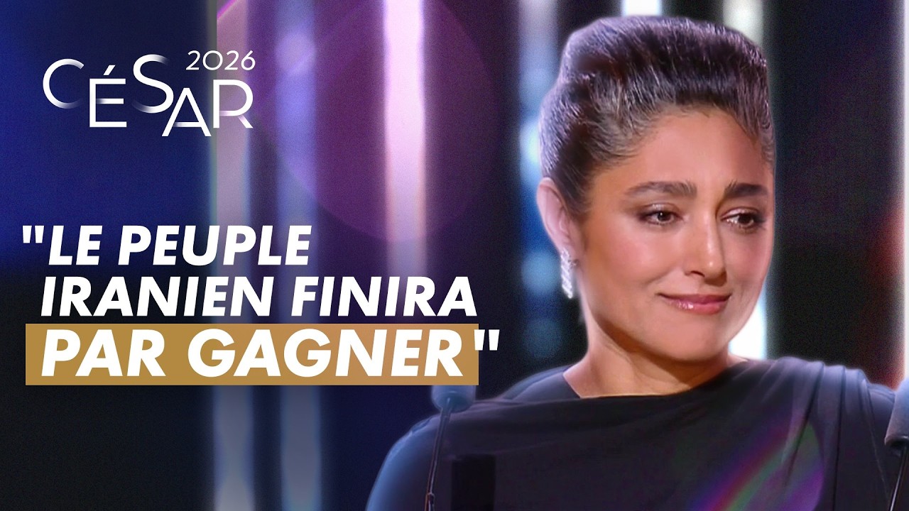 C&eacute;sar : Golshifteh Farahani fait vibrer le public avec un hommage poignant &agrave; l&rsquo;Iran