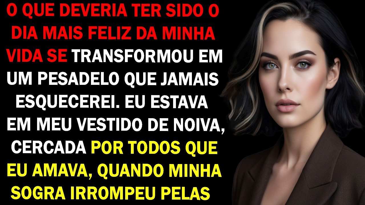 No meu casamento, minha sogra gritou na frente de todos que eu a roubei.