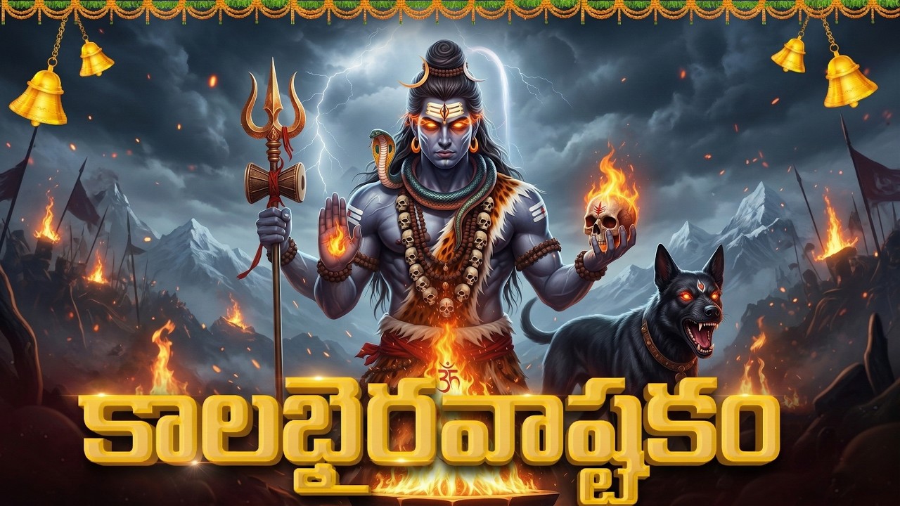 Kalabhairava Ashtakam In Telugu | Powerful Shiva Stotram | Bhairava Swamy Songs Telugu