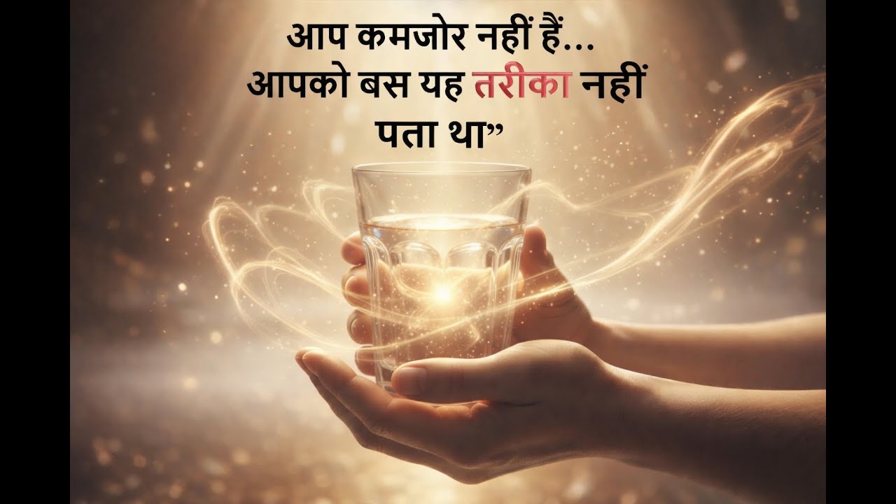 आप कमजोर नहीं हैं… आपको बस यह तरीका नहीं पता था | सिर्फ एक गिलास पानी आपकी ज़िंदगी बदल सकता है