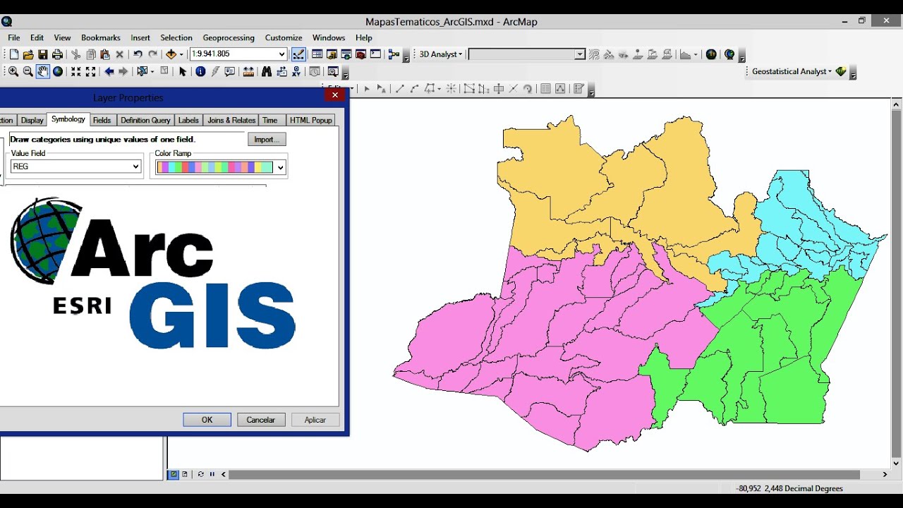Como Fazer Mapas Temáticos no ArcGIS – Parte 1 | Tutorial