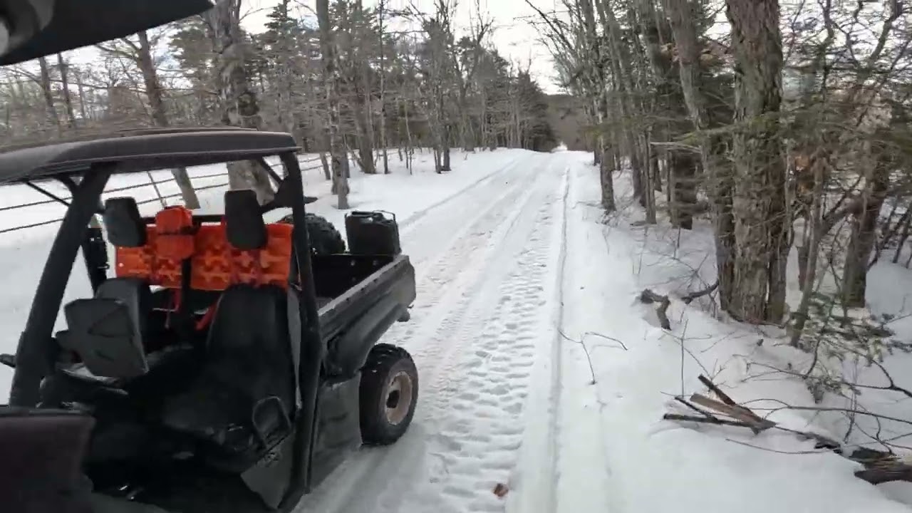 Mid February Snowy Trail Ride | 2011 HiSun HS700 UTV