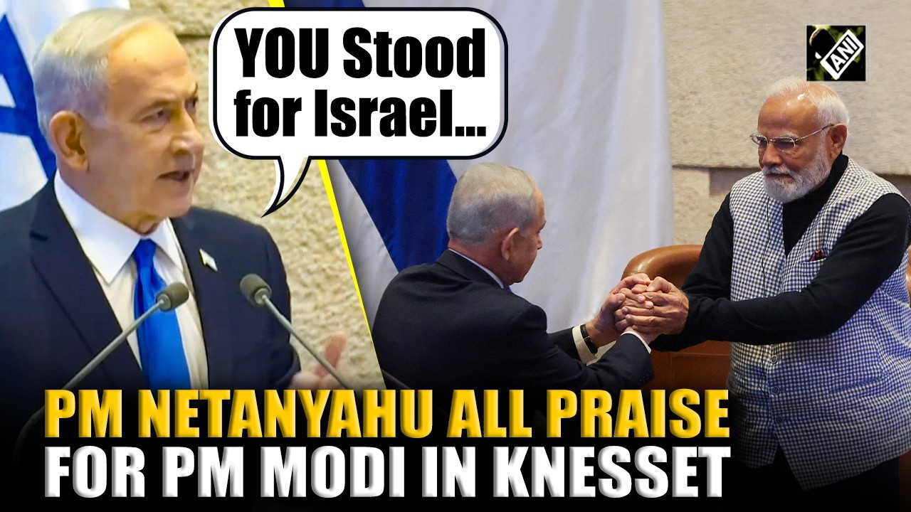 “Stood for Israel…” PM Netanyahu all praise for India as PM Modi visits Israeli Knesset in Jerusalem