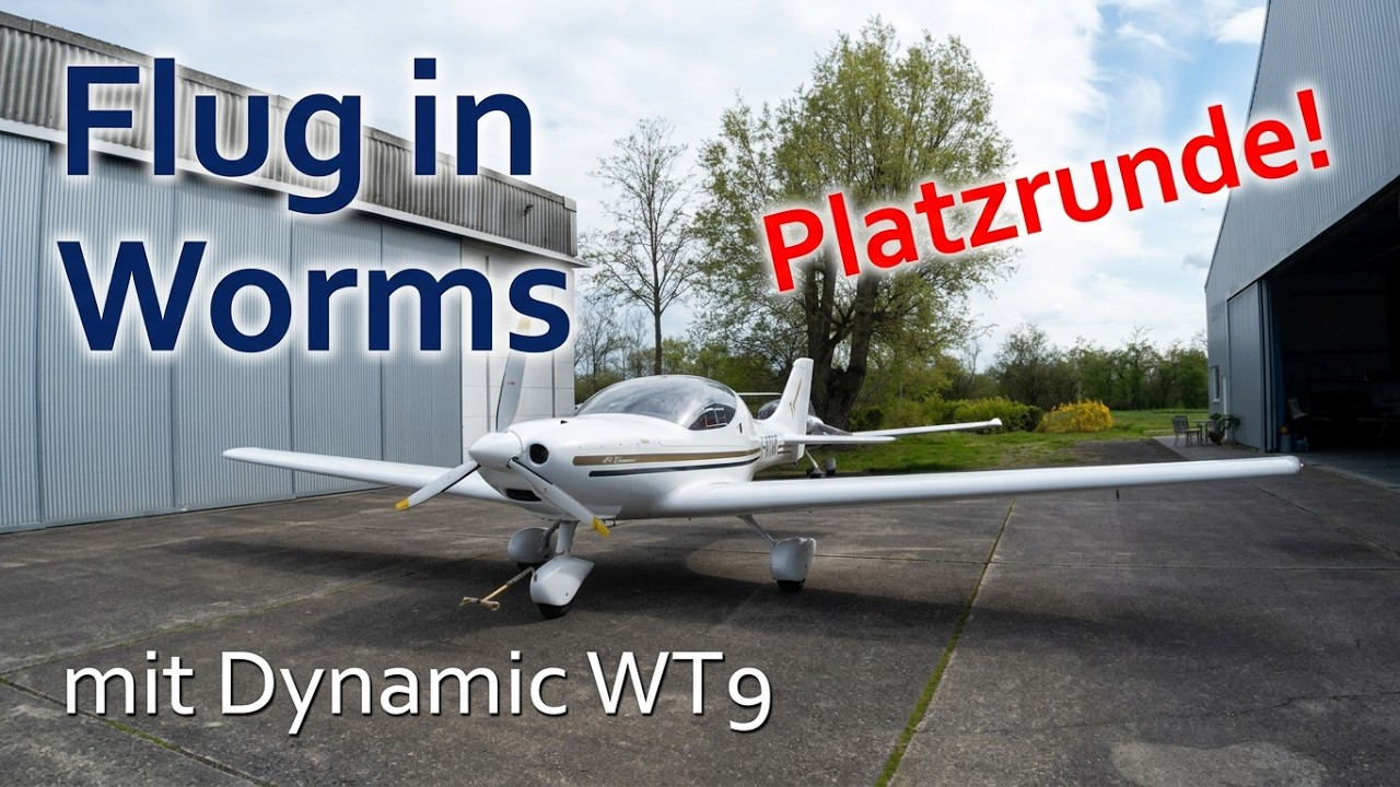 ✈ Flug in der Platzrunde von Worms mit einer Dynamic WT9
