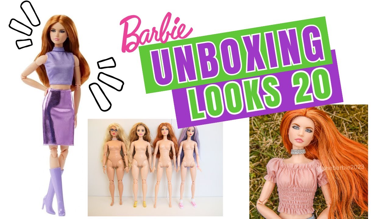 Barbie Looks 20 Unboxing | Hair Wash + Outfit + Face and Body Comparison + Photoshoot