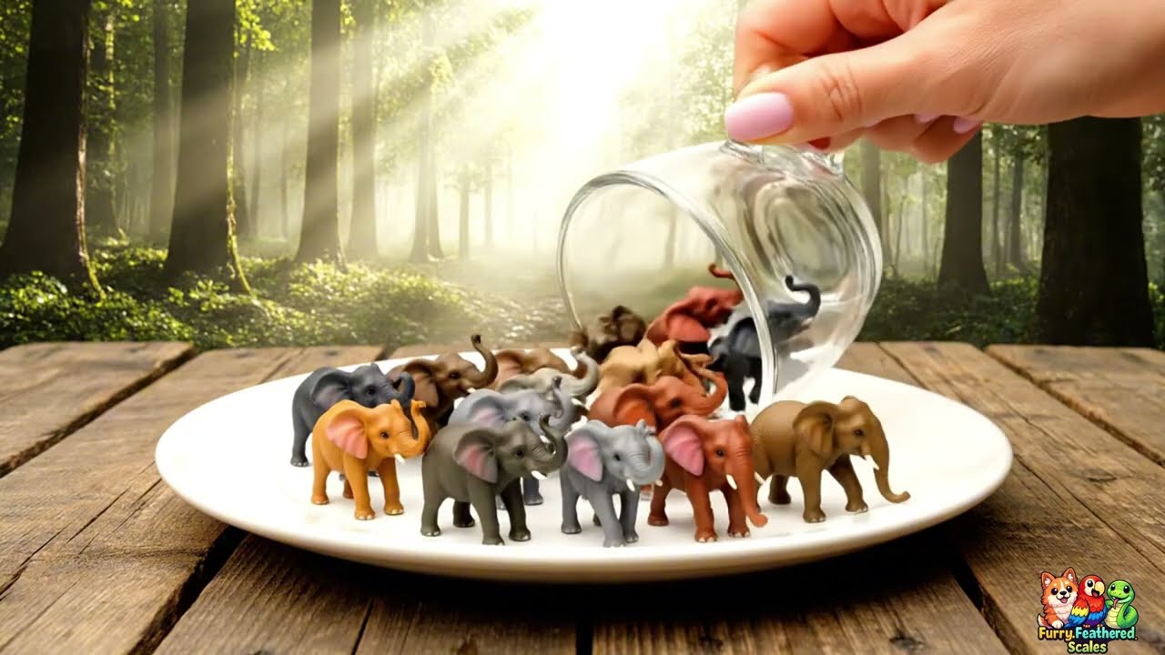 Cute Colorful Tiny Animals in a Glass Jar Compilation | Furry_Feathered_Scales | (EP25) #ai #animals