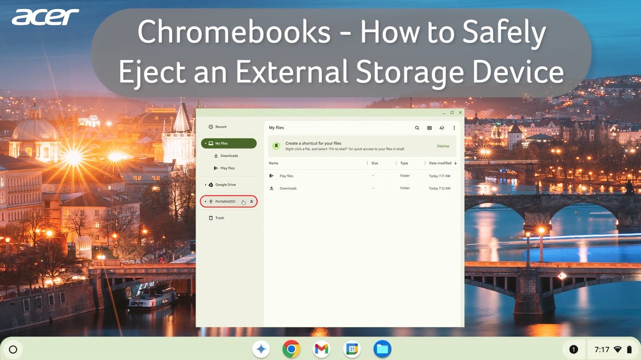 Chromebooks - How to Safely Eject an External Storage Device