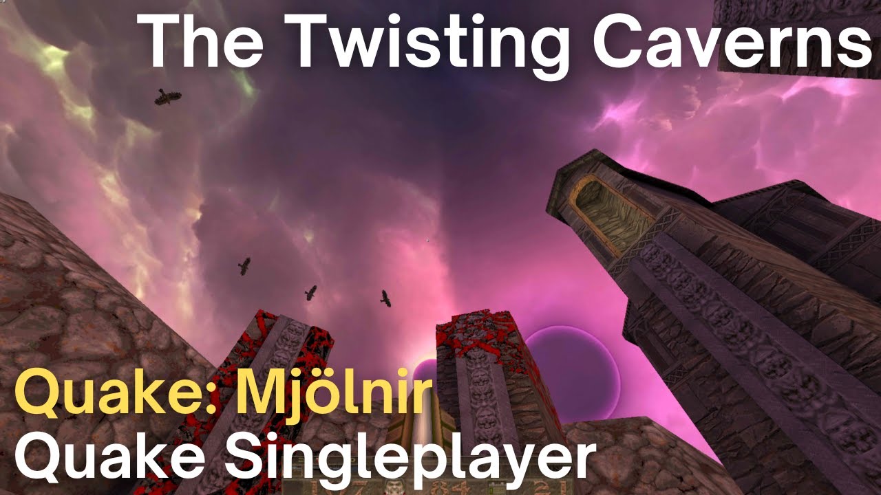 Quake Singleplayer - Quake: Mjölnir  - The Twisting Caverns (mj3m2)