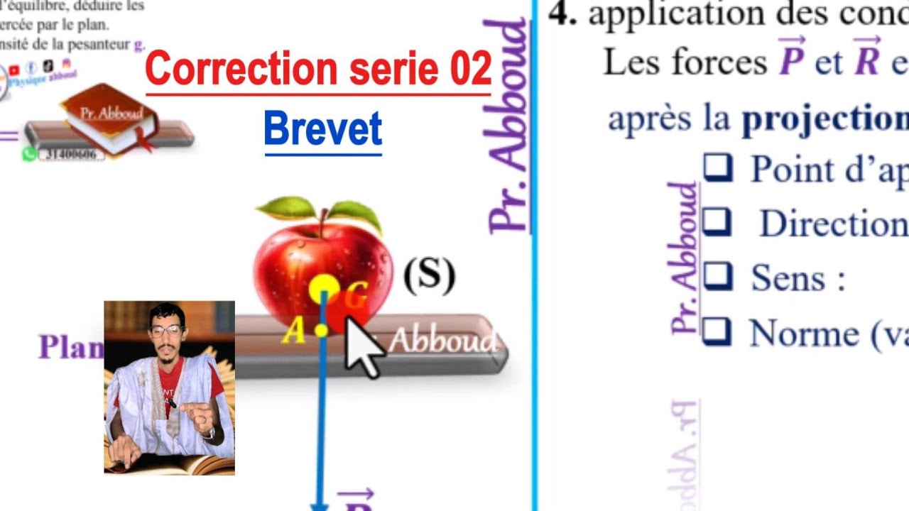 Série 02 ( 4As Brevet ) Chapitre 02 Equilibre d'un solide soumis à deux forces 
