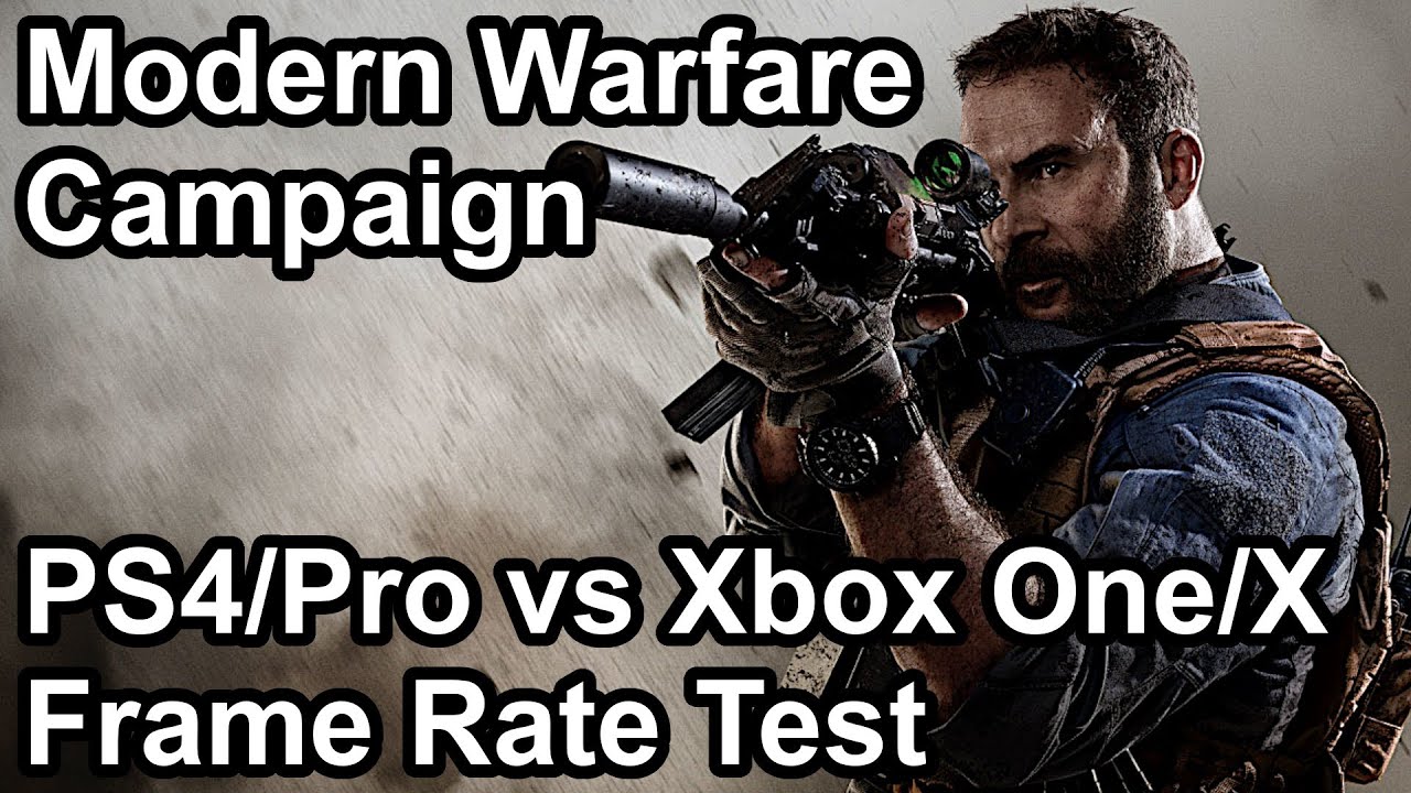 Call of Duty Modern Warfare PS4/Pro vs Xbox One/X Frame Rate Comparison (Campaign)