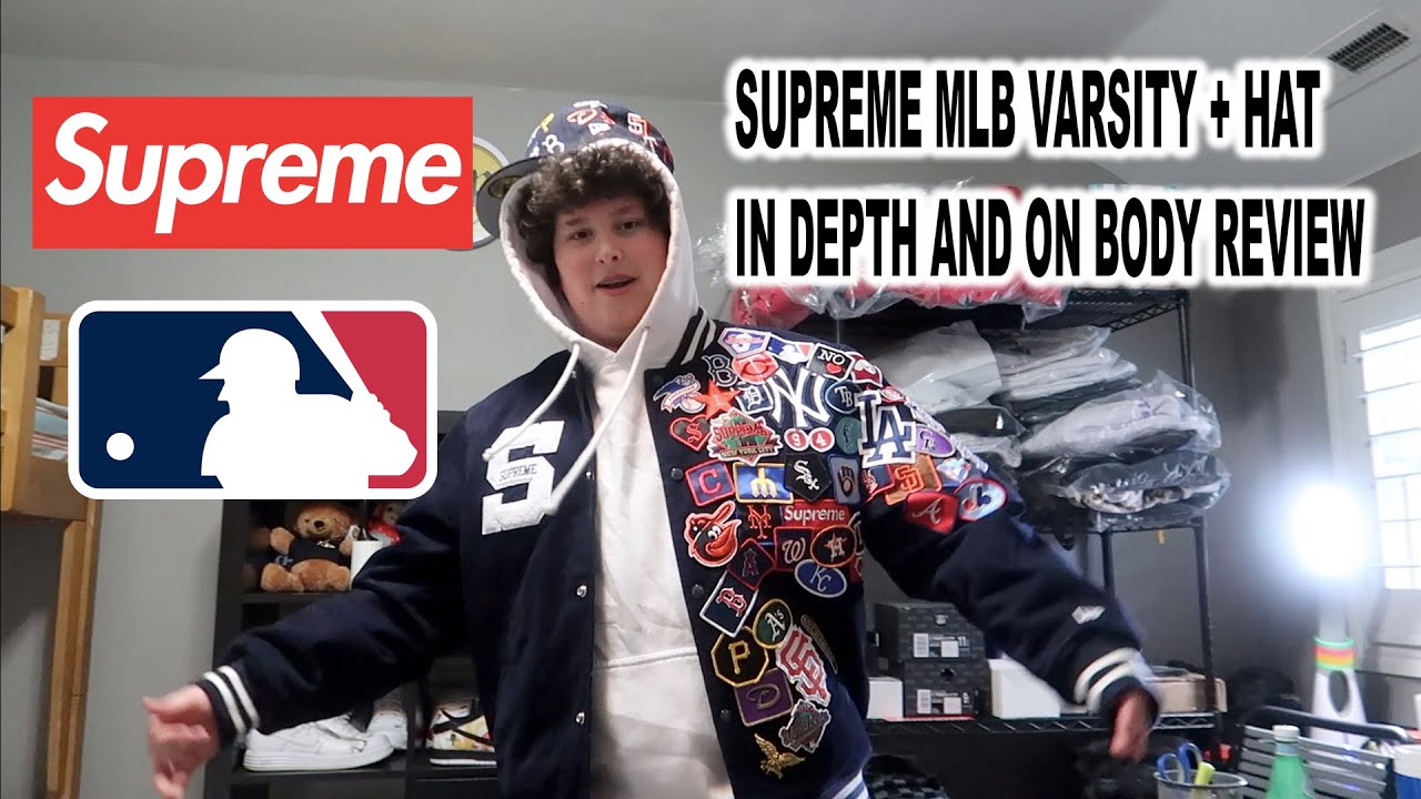 SUPREME MLB VARSITY AND NEW ERA HAT IN-DEPTH AND ON BODY REVEIW***BEST SUPREME ITEMS EVER?