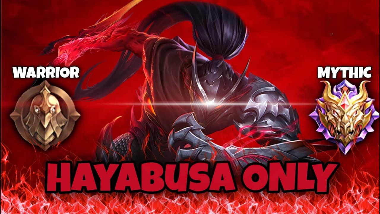 NAMATIN MOBILE LEGENDS MENGGUNAKAN HAYABUSA ONLY ! Mobile legends