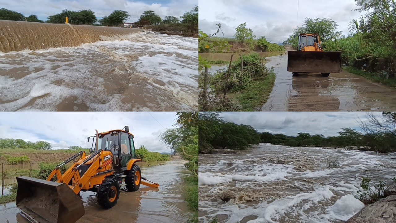 Rio Una com enchente, vejam o nível das águas em Altinho-PE!