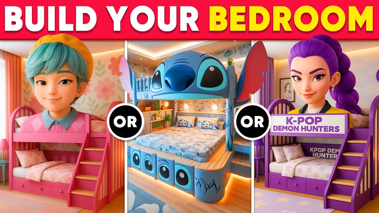 Wolałbyś...? Zbuduj swoją idealną sypialnię marzeń 🛏️🌸🎃💜 Codzienny quiz