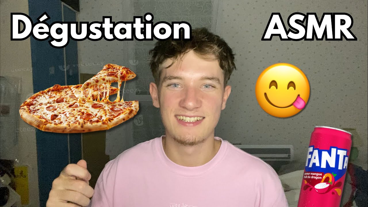 ASMR - D&eacute;gustation Mukbang Pizza 4 Fromages 🧀 