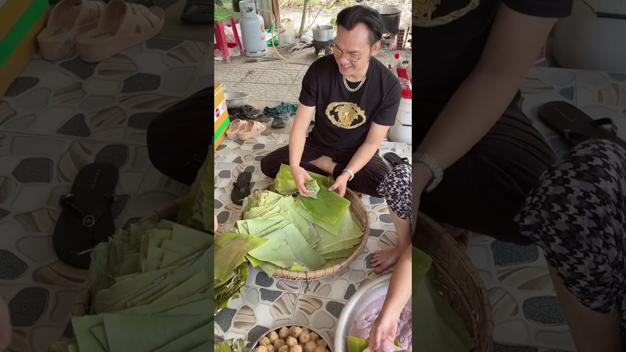 Cực hài - Chuyên mục Kim Tiểu Long gói bánh ích giỗ Mẹ #kimtieulong #kimtieuhoang #damgio 