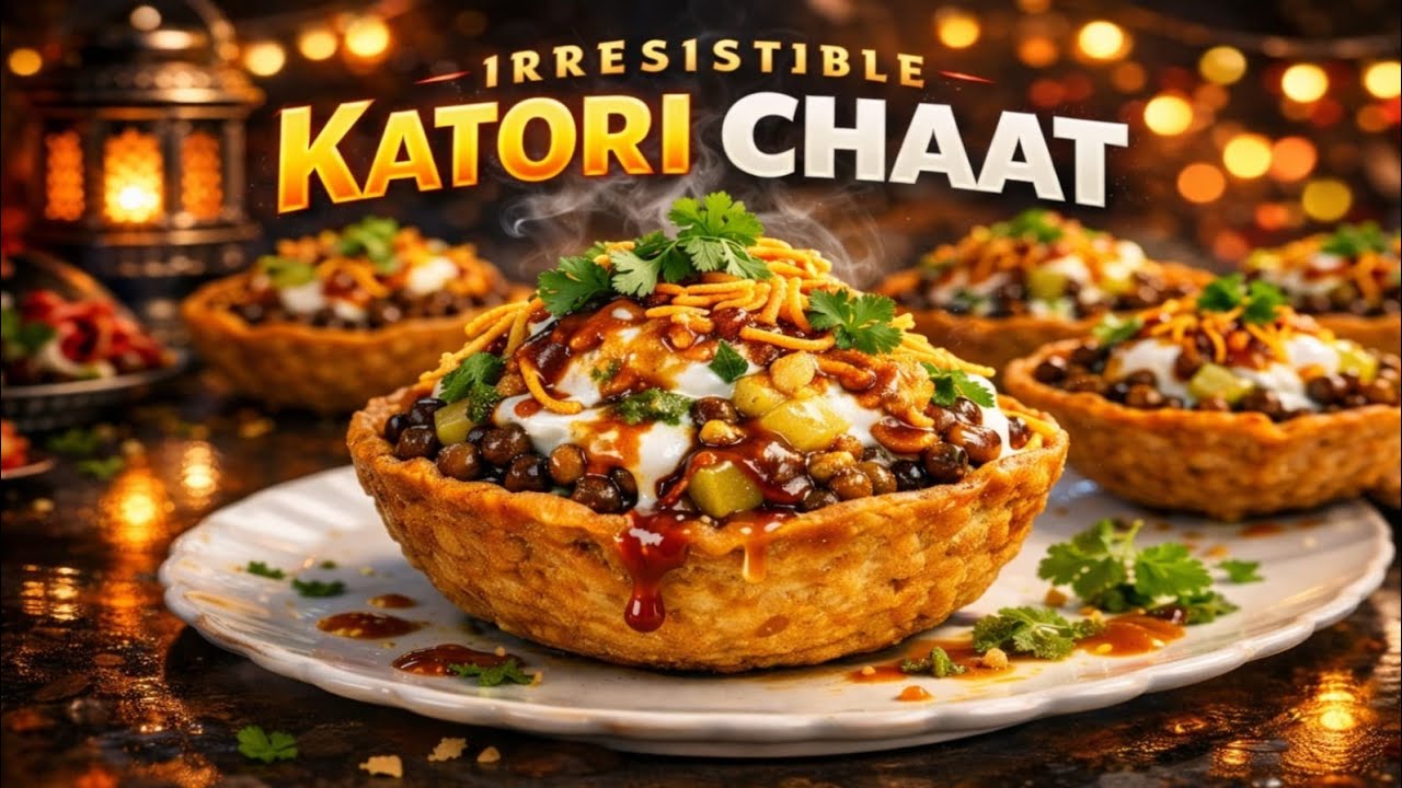 Crispy Katori Chaat Recipe | Delhi Street Style Katori Chaat | Instant Chaat Recipe | Indian food