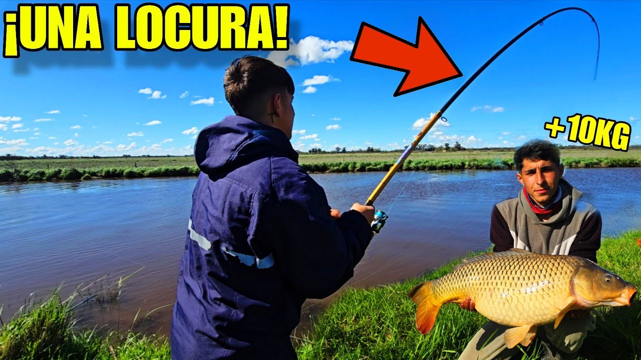 ¡INCREIBLE! Pesca de CARPAS GIGANTES mas de 10 KILOS en el ARROYO LAS GARZAS  |Pesca argentina 2025