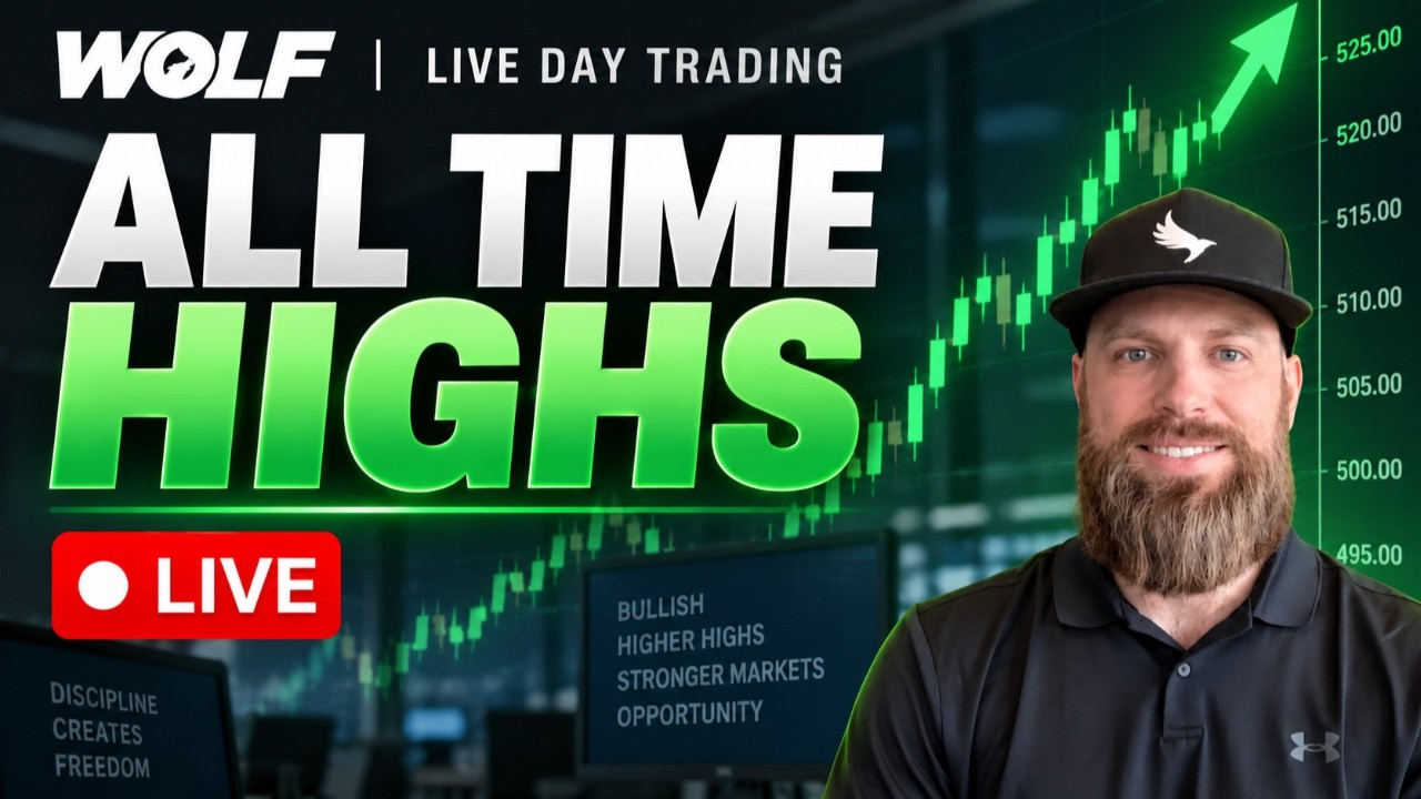 STOCK MARKET IS BACK TO ALL TIME HIGHS | LIVE DAY TRADING