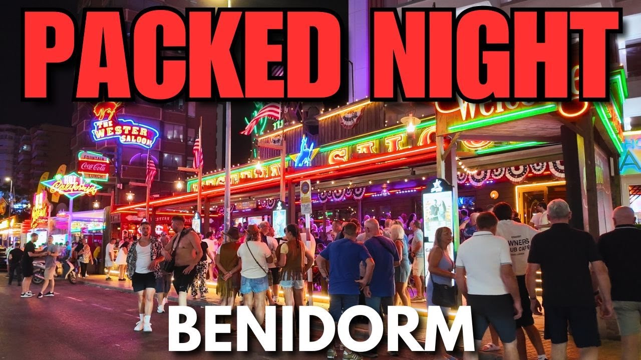 Benidorm - PACKED Bars, Streets & Nightclubs! 🥂┃Strip & British Square
