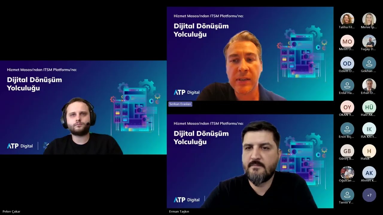 Hizmet Masası’ndan ITSM Platformu’na: Dijital Dönüşüm Yolculuğu Webinar'ı - 02.07.2025