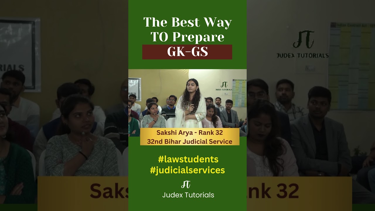 GK-GS Preparation Strategy | Bihar Judicial Service | Judex Tutorials #bestcoaching #gkgs