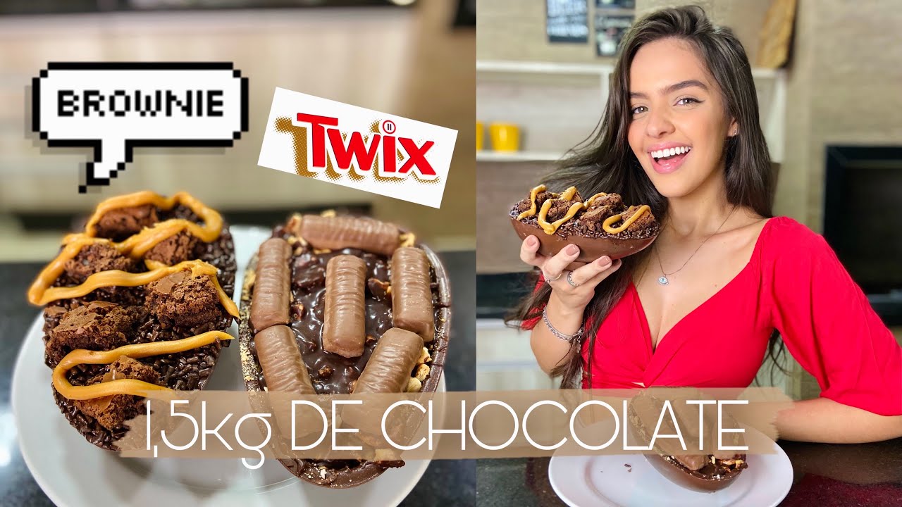 OVO DE PÁSCOA DE BROWNIE E DE TWIX | vale a pena fazer em casa?