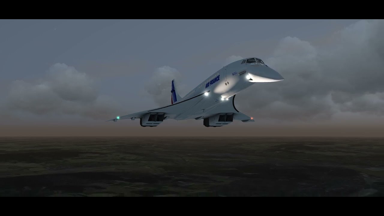 Air France Concorde from IAD to CDG