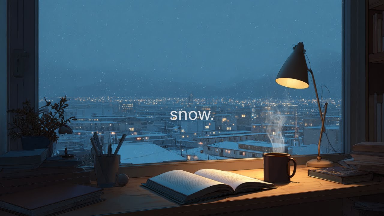 Late Night Reading in Winter | Calm Focus Music for Study & Relax (1 Hour)