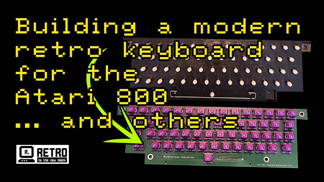 Building a modern keyboard for a retro computer like the Atari 800 #pcbway #atari #retro #atari800