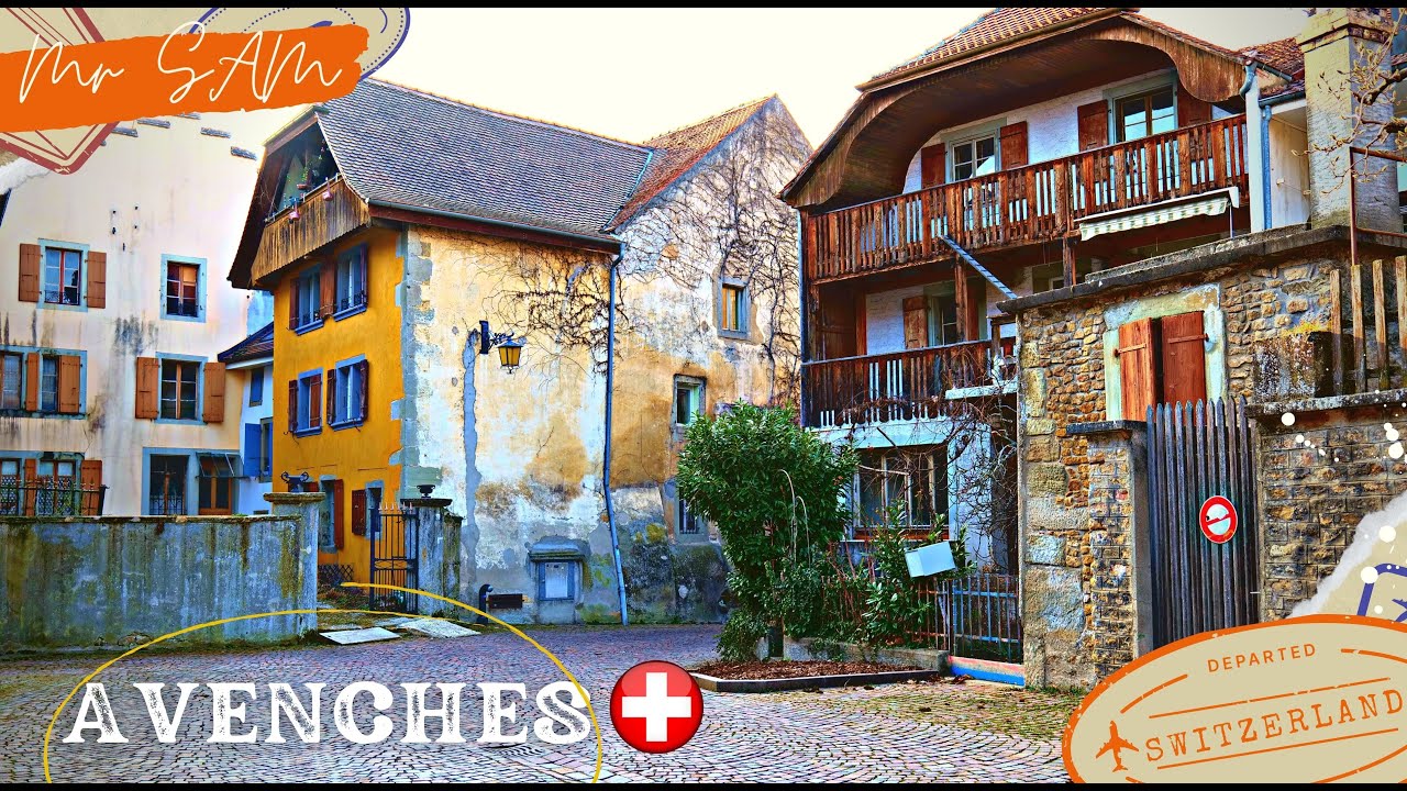 🇨🇭 Walking tour in Avenches 4K,  Discover Switzerland's charming Roman city 2023 🇨🇭