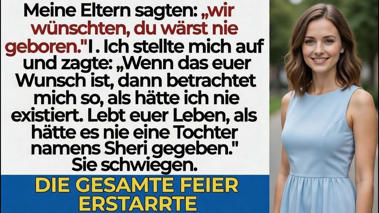 Meine Familie sagte beim Abschlussessen: „Wir wünschten, du wärst nie geboren“ – und dann…