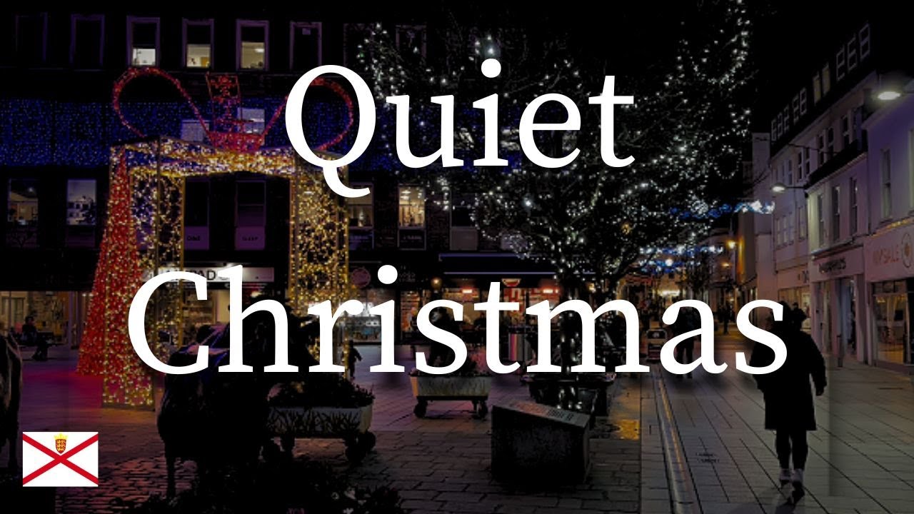 Christmas Night Walk 🎄 | Quiet Streets of Saint Helier, Jersey (4K)