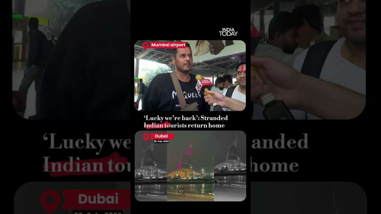 'Lucky We're Back': Stranded Indian Tourists Return Home l #iranconflict