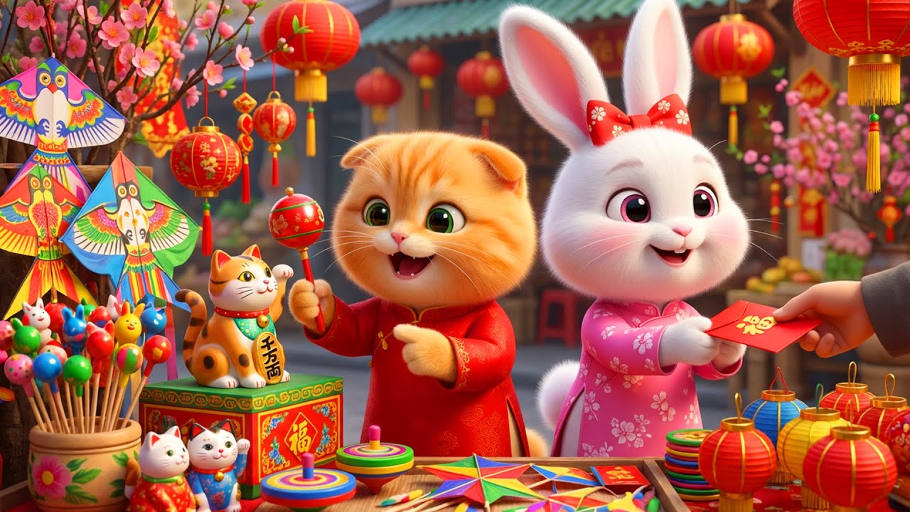 NGÀY TẾT QUÊ EM - Liên Khúc Nhạc Xuân Thiếu Nhi Remix Sôi Động Bé Nghe Nhạc Là Nhún Nhảy Ca Hát
