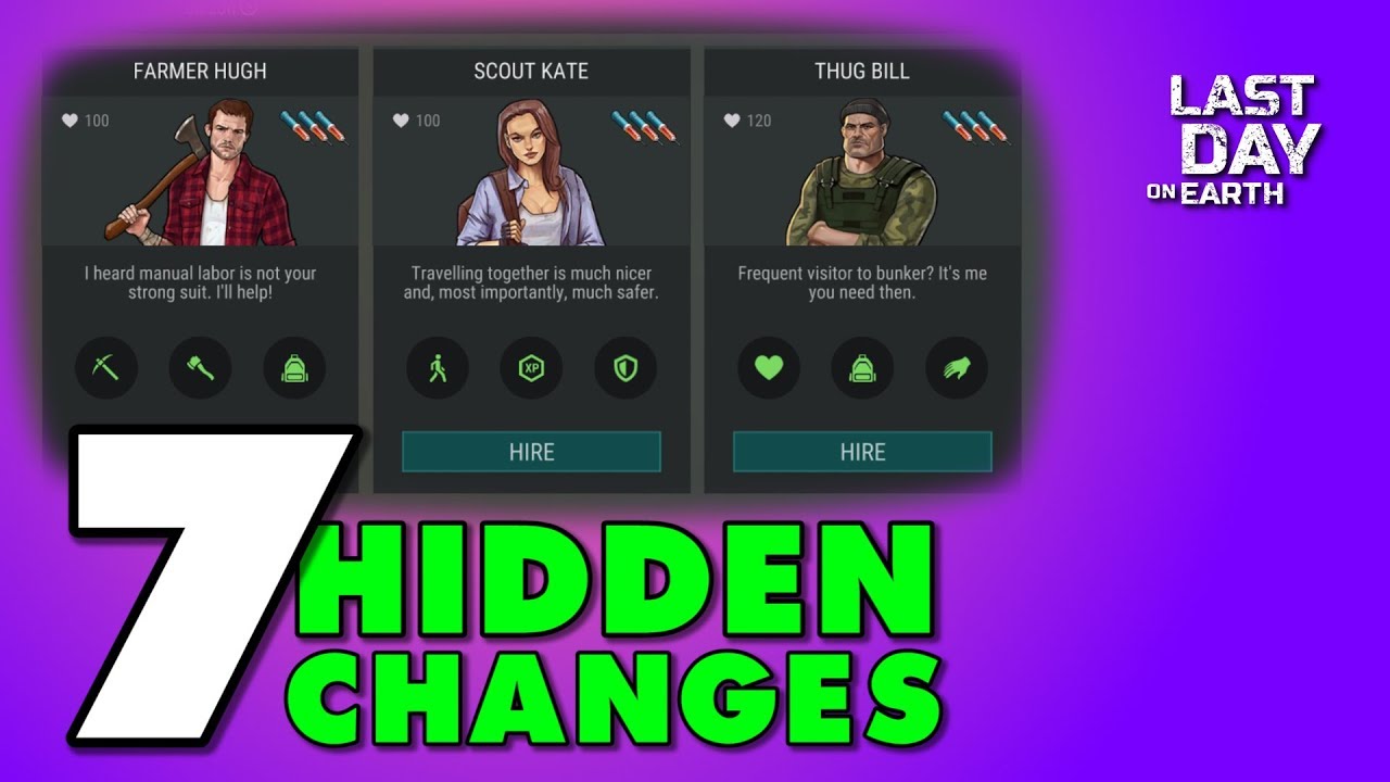 Update 1.11.12 Hidden Changes in Last Day on Earth