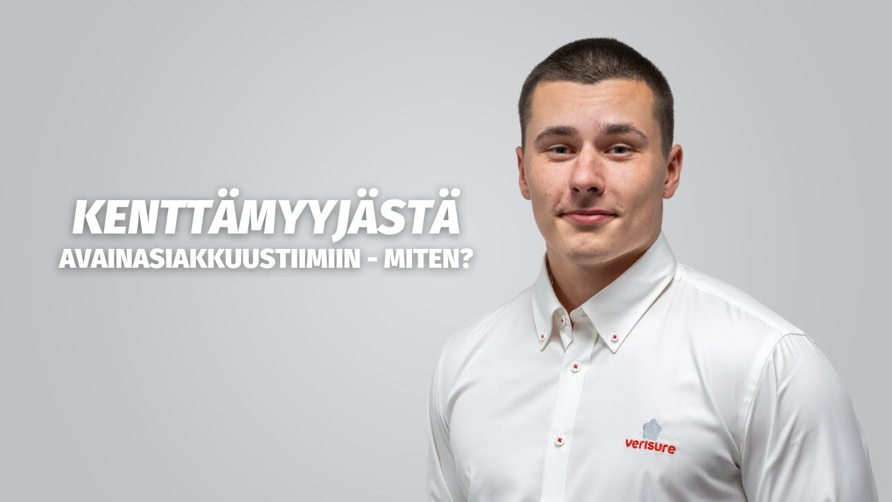 Kenttämyyjästä avainasiakkuustiimiin - Olavin uratarina