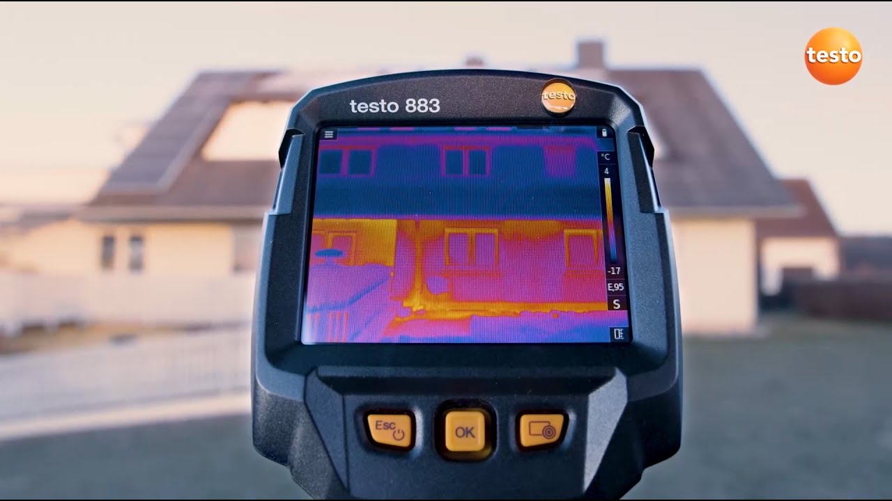 Строительная термография с тепловизором testo 883