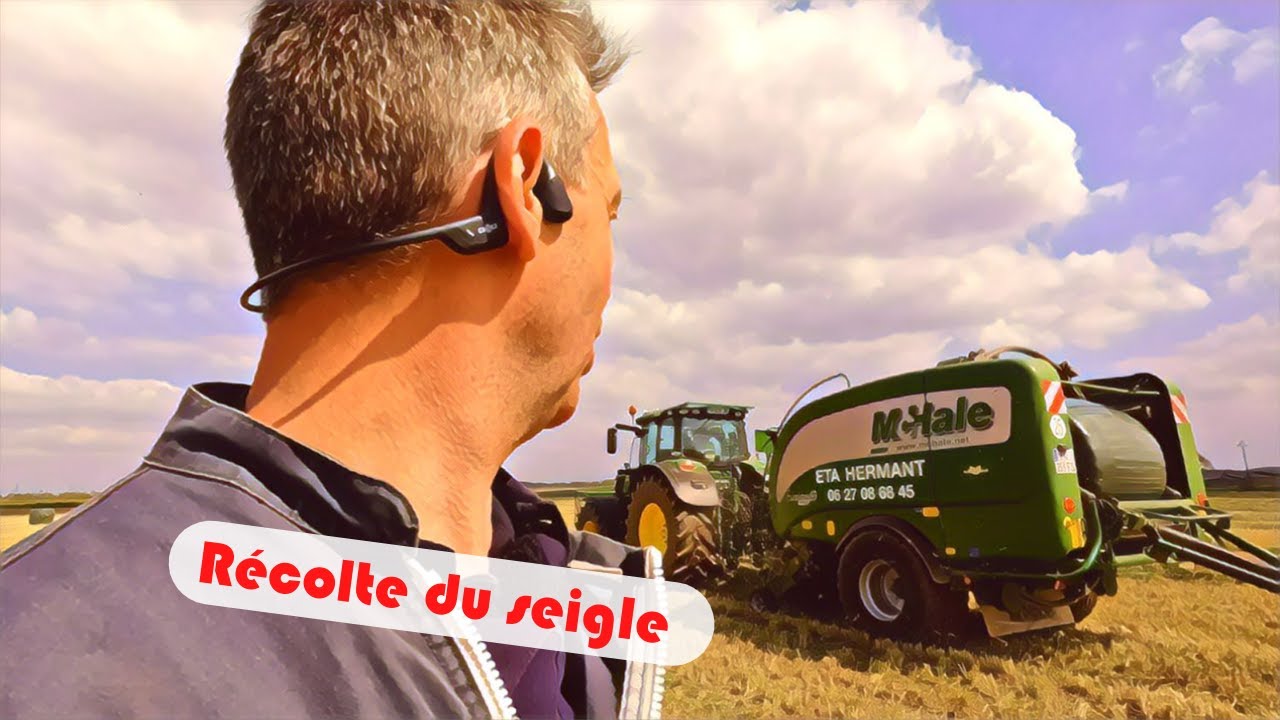Le nouveau matériel 🚜 de la CUMA pour la récolte du seigle.