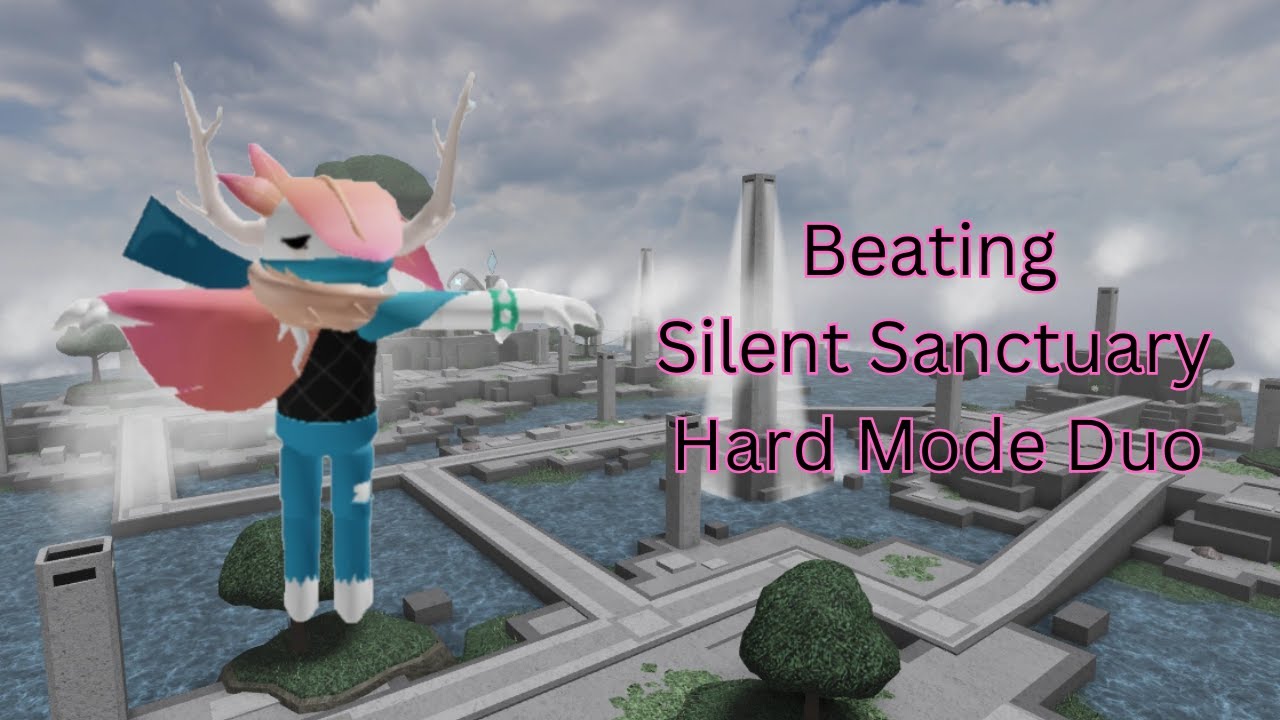 Roblox Tower Heroes Beating Silent Sanctuary Hard Mode Duo