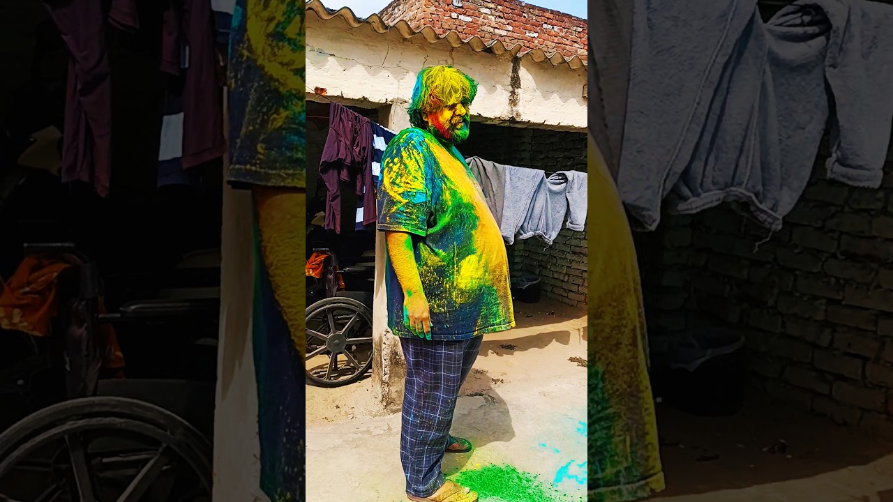 Holi 2025 Dangerous #villagelife #mfc #colors