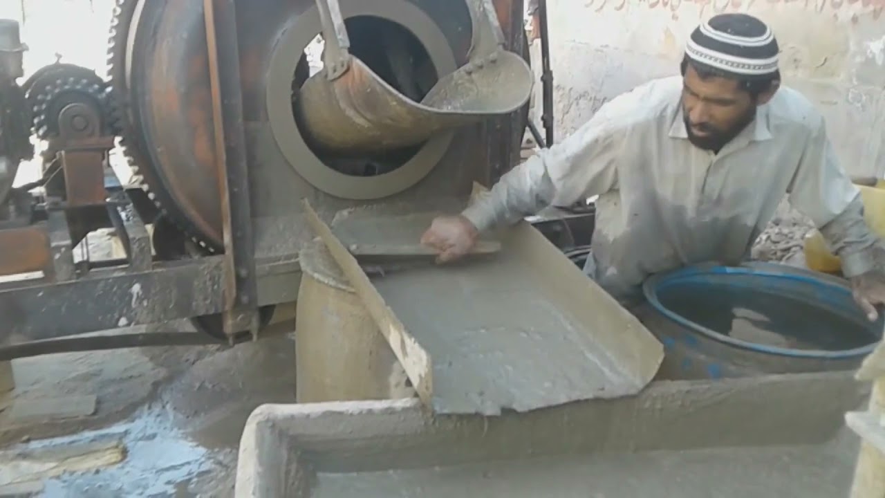 House Roof Concrete with Concrete Mixer Machine Cement
